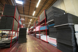 Flexible foam in facility